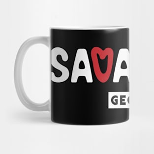 Savannah Love Typography Mug